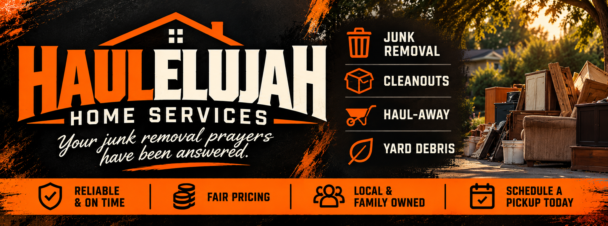Haulelujah Home Services: Junk Removal, Cleanouts, Haul-Away, Yard Debris